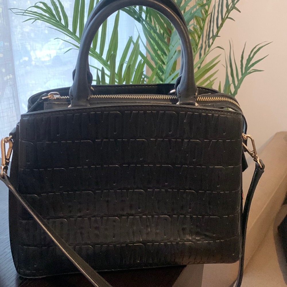 DKNY crossbody satchel . Black